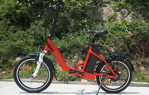 City Electric Folding Bike for Women - 20 inch - WiseUV.com